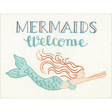 Load image into Gallery viewer, Mermaids Welcome Embroidery Kit
