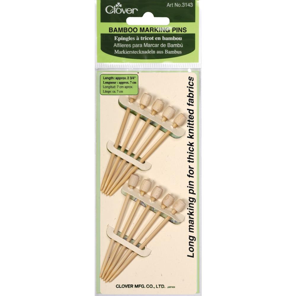 Clover Bamboo Marking Pins